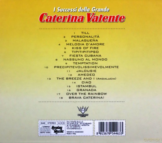 Caterina Valente: I Successi [CD]