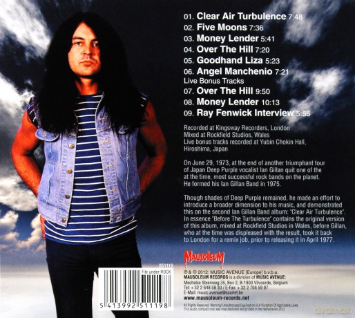 Ian Gillan Band: Before The Turbulence (digipack) [CD]