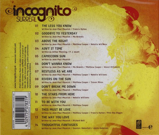 Incognito: Surreal [CD]
