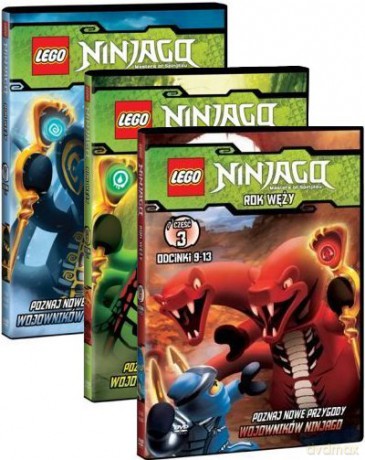 LEGO Ninjago Rok węży część 1+2+3 [BOX] [3DVD]