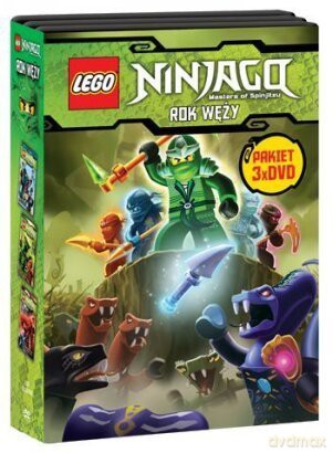 LEGO Ninjago Rok węży część 1+2+3 [BOX] [3DVD]