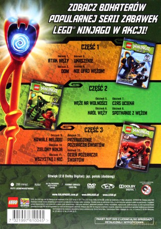 LEGO Ninjago Rok węży część 1+2+3 [BOX] [3DVD]