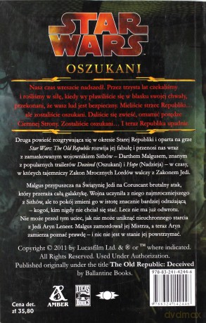 Star Wars Old Republic T. 2: Oszukani - Paul S.Kemp [KSIĄŻKA]