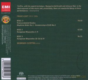 Georges Cziffra: Hungarian Rapsodies Etc. (Limited) [3SACD]