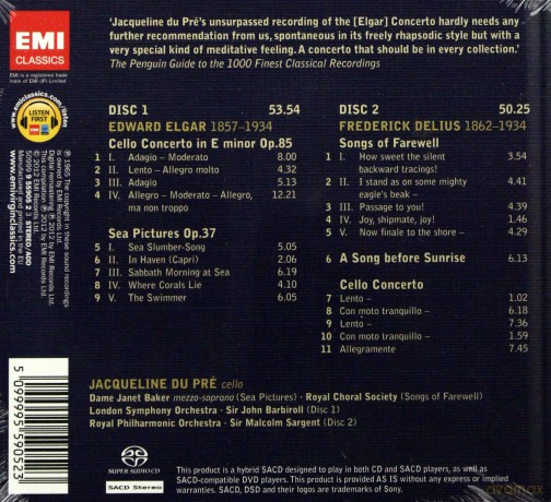 Du Pre: Cello Concertos (Limited) [2SACD]