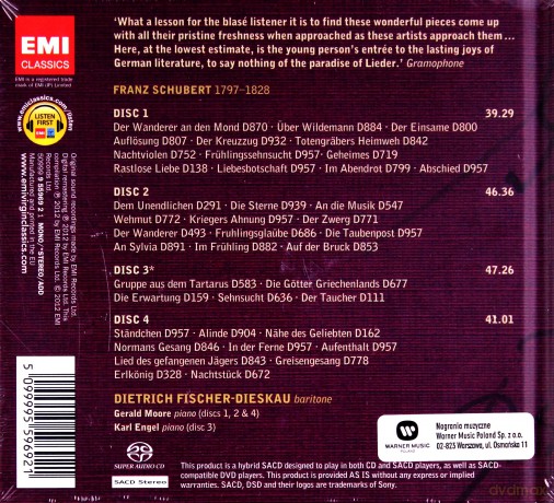 Fischer-Dieskau: Lieder (Limited) [4SACD]