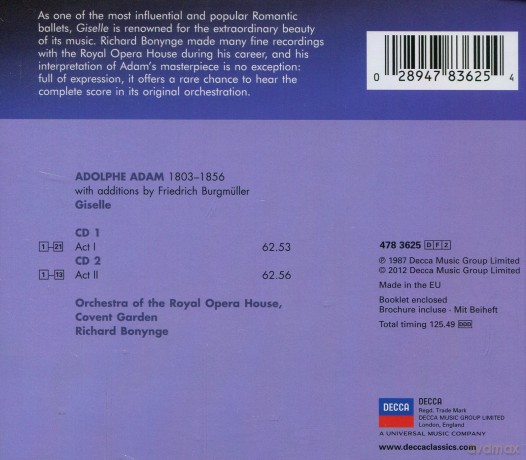 Richard Bonynge: Adam:Giselle (Ballet Edition) [2CD]