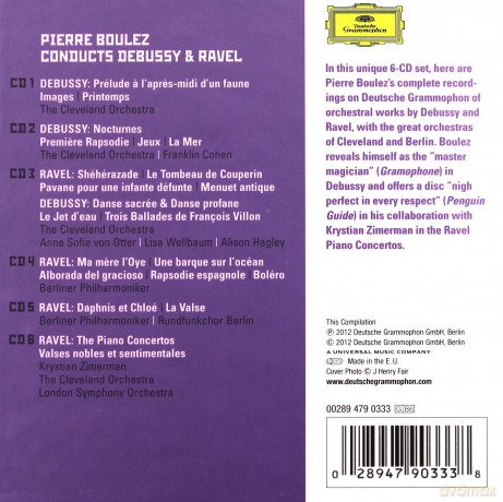 Pierre Boulez: Ravel Debussy [6CD]