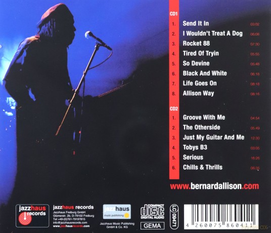 Bernard Allison: Live at the Jazzhaus [2CD]