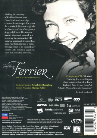 Kathleen Ferrier: Kathleen Ferrier Documentary [DVD]+[CD]