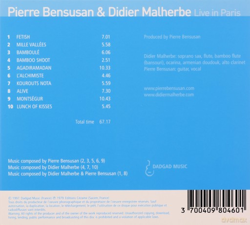 Pierre Bensusan: Live In Paris [CD]