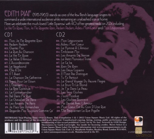 Edith Piaf: The Little Sparrow (digipack) [2CD]
