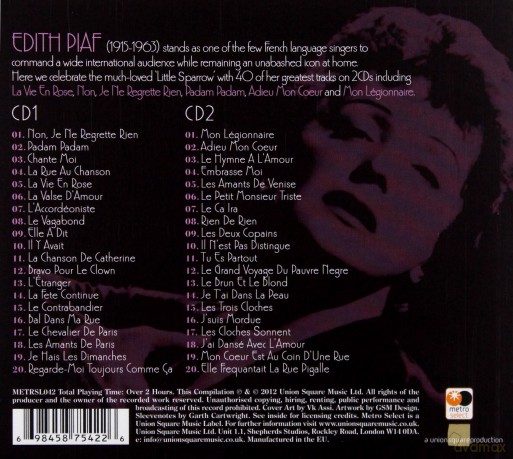 Edith Piaf: The Little Sparrow (digipack) [2CD]