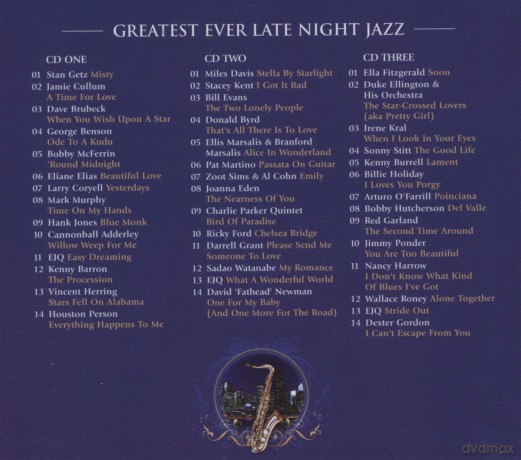 Greatest Ever Late Night Jazz  [3CD]