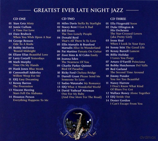 Greatest Ever Late Night Jazz  [3CD]