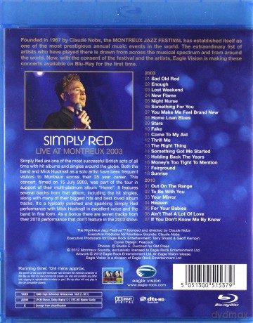 Simply Red: Live At Montreux 2003 [Blu-Ray]