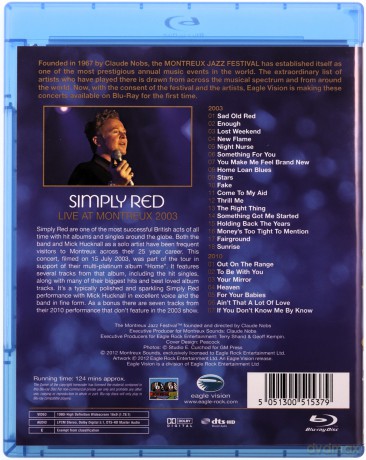 Simply Red: Live At Montreux 2003 [Blu-Ray]