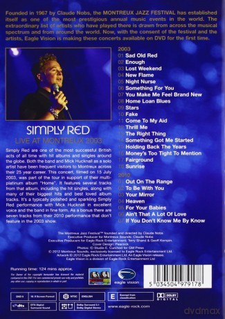 Simply Red: Live At Montreux 2003 [DVD]