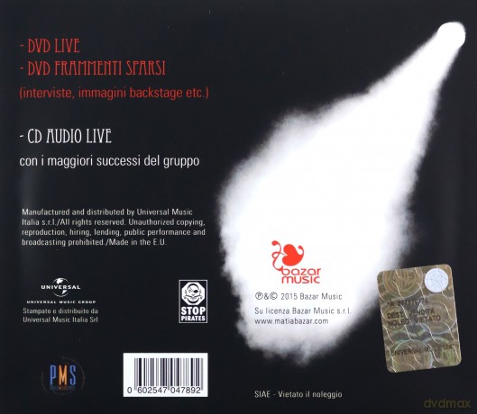 Matia Bazar: Matia Bazar Dvd 40 Th Anni [3CD]