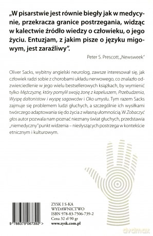 Zobaczyć głos - Oliver Sacks [KSIĄŻKA]