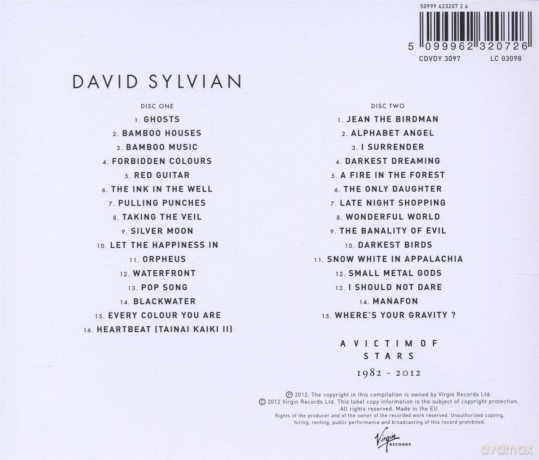 David Sylvian: A Victim Of Stars 1981-2012 (Standard) [2CD]