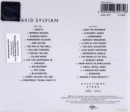 David Sylvian: A Victim Of Stars 1981-2012 (Standard) [2CD]