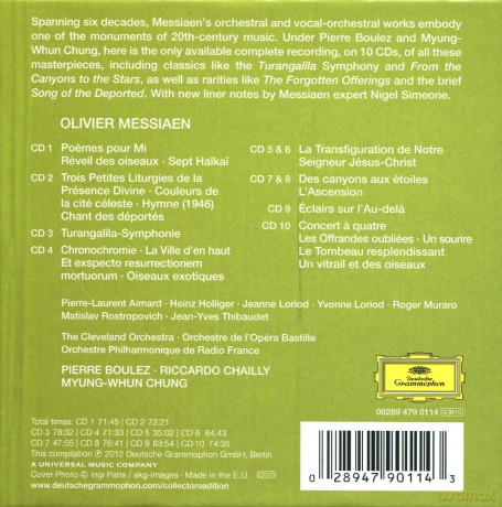 Pierre Boulez: Messiaen:Orchestral Works (Collectors Edition) [10CD]
