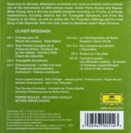 Pierre Boulez: Messiaen:Orchestral Works (Collectors Edition) [10CD]