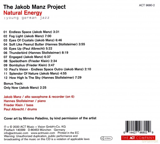 Manz, Jakob Project: Natural Energy [CD]