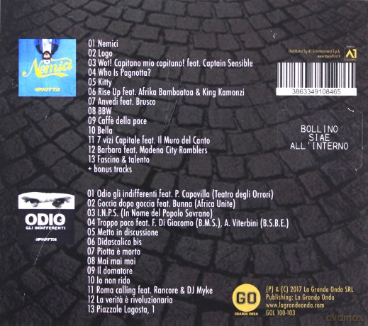 Piotta: Nemici/Odio Gli Indifferenti [CD]