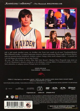 17 again (Zakochane kino) [DVD]