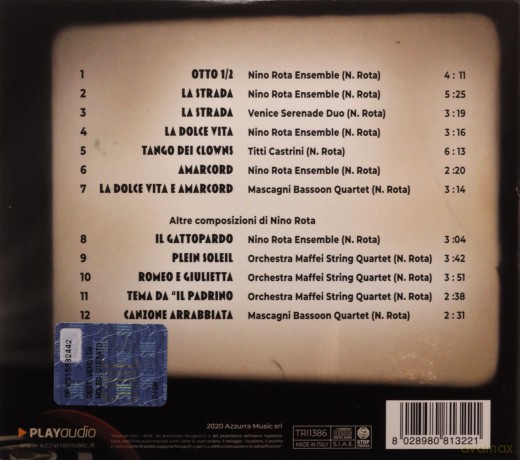 Compilation: Piu' Belle Musiche Dei Film Di Fellini (Le) [CD]