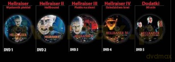 Hellraiser Quadrilogy: Wysłannik piekieł / Hellbound / Piekło na ziemi / Dziedzictwo krwi [BOX] [5DVD]