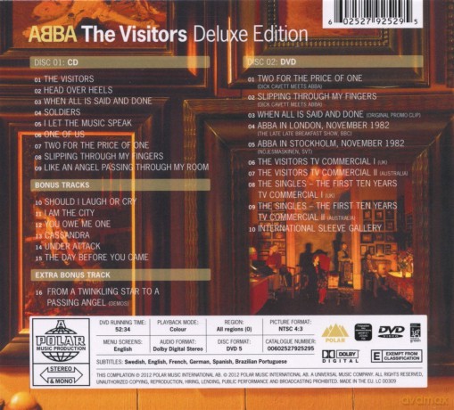 Abba: The Visitors [CD]+[DVD]