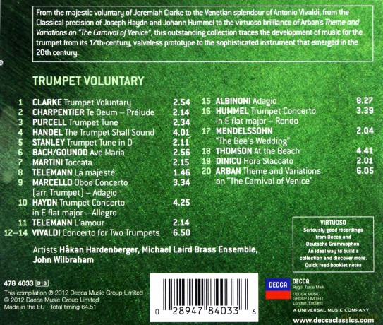 Trumpet Voluntary [CD]