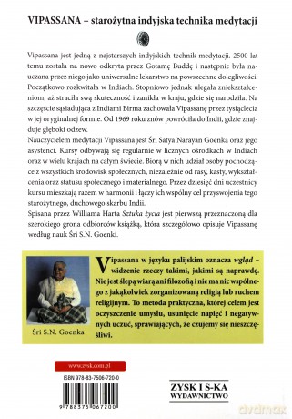 Sztuka życia. Medytacja Vipassana - S.N. Goenka [KSIĄŻKA]