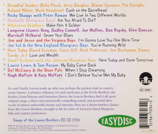 Songs Of Louvin Brothers [CD]