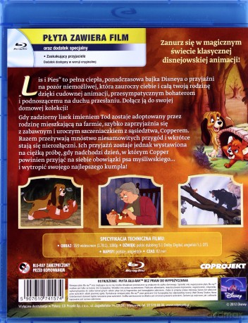 Lis i Pies (Disney) [Blu-Ray]