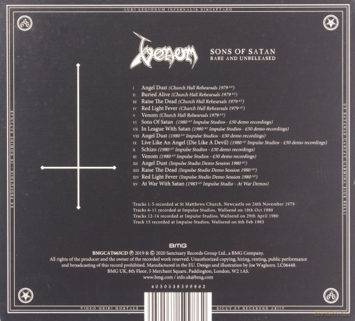 Venom: Sons Of Satan [CD]