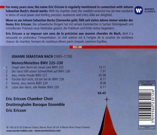 Eric Ericson: Red Line - 6 Motets [CD]