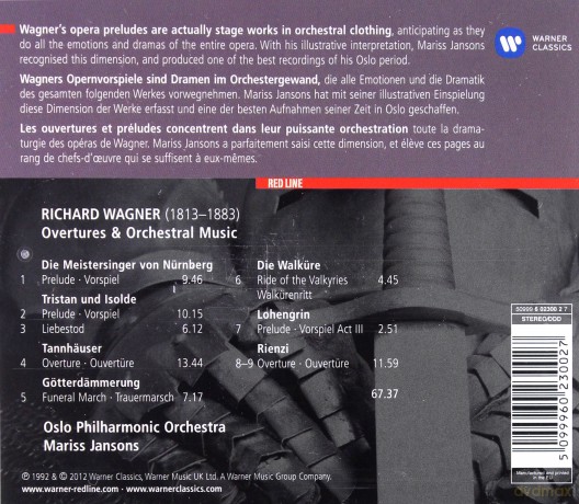 Mariss Jansons: Red Line - Overtures And Preludes From The Operas [CD]