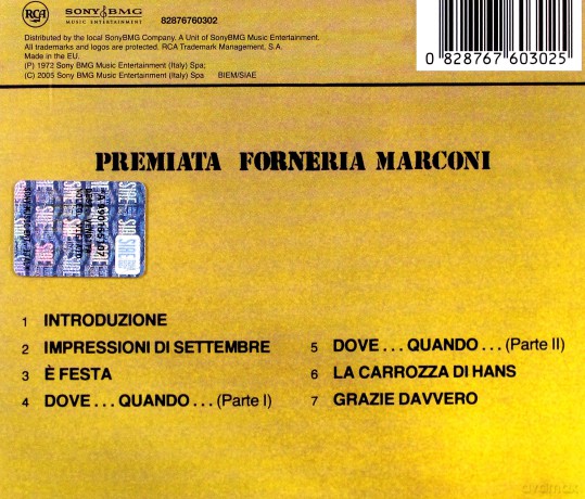 PFM: Storia Di Un Minuto [CD]