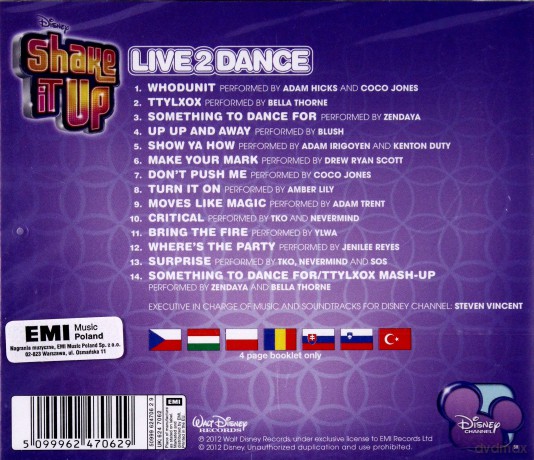 Shake It Up: Live 2 Dance soundtrack (Ee Version) [CD]