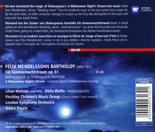 Andre Previn: Red Line - A Midsummer Night's Dream [CD]