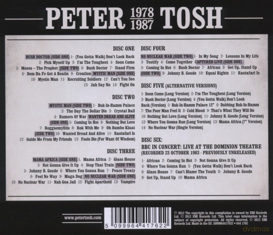 Peter Tosh: 1978-1987 [6CD]