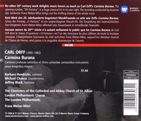 Welser-Moest: Red Line - Carmina Burana [CD]