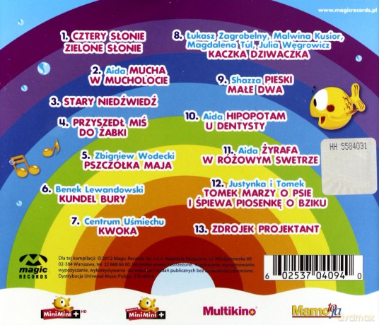 Piosenki Rybki Mini Mini o zwierzętach [CD]