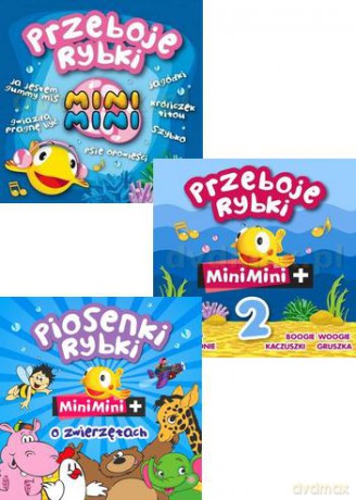 Mini Mini Przeboje Rybki 1 + 2 + o Zwierzętach Pakiet [3CD]+[2DVD]