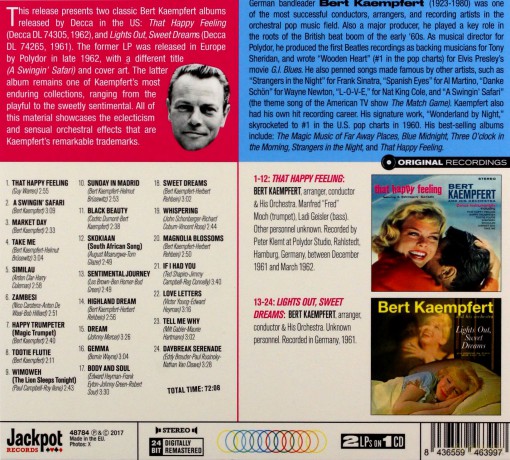 Bert Kaempfert: That Happy Feeling+Lights Out,Sweet Dreams [CD]