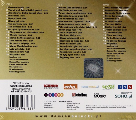 Damian Holecki: Złote Przeboje - Potrójny Album [2CD]+[DVD]